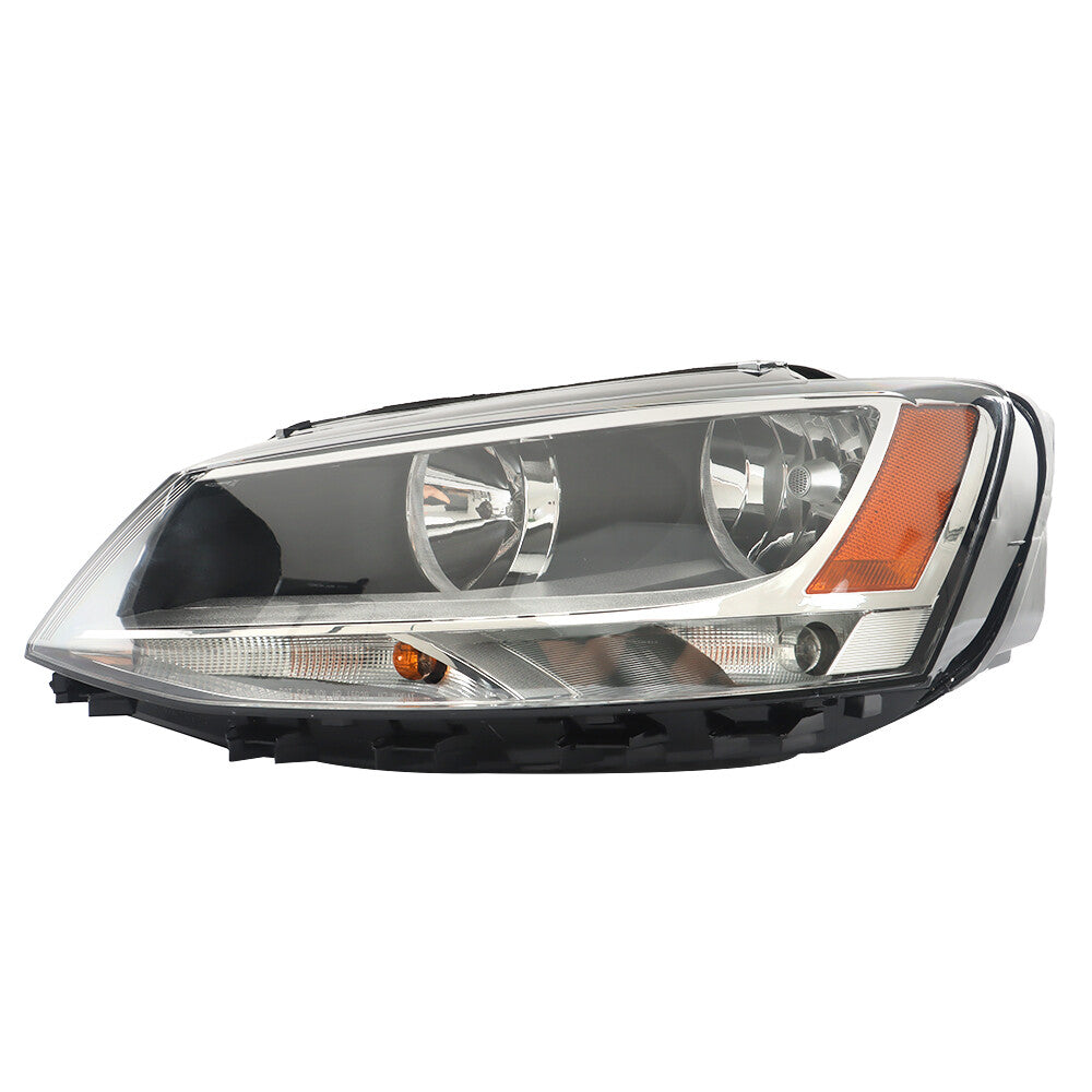 Applicable to 2011-2018 for Jetta headlight assembly, left driver's side halogen black. n