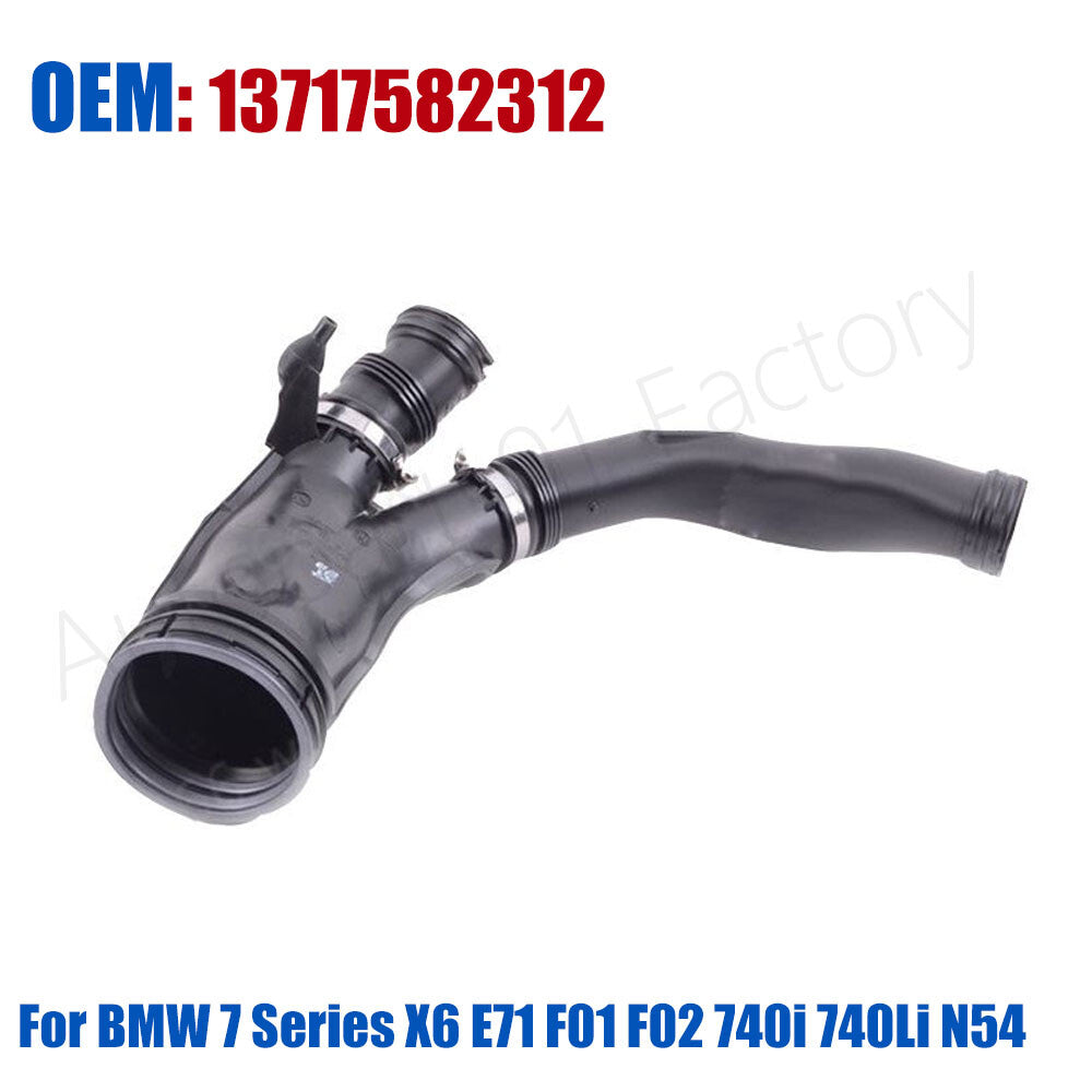 13717582312 Air Cleaner Duct Hose for BMW 7 Series X6 E71 F01 F02 740i 740Li N54