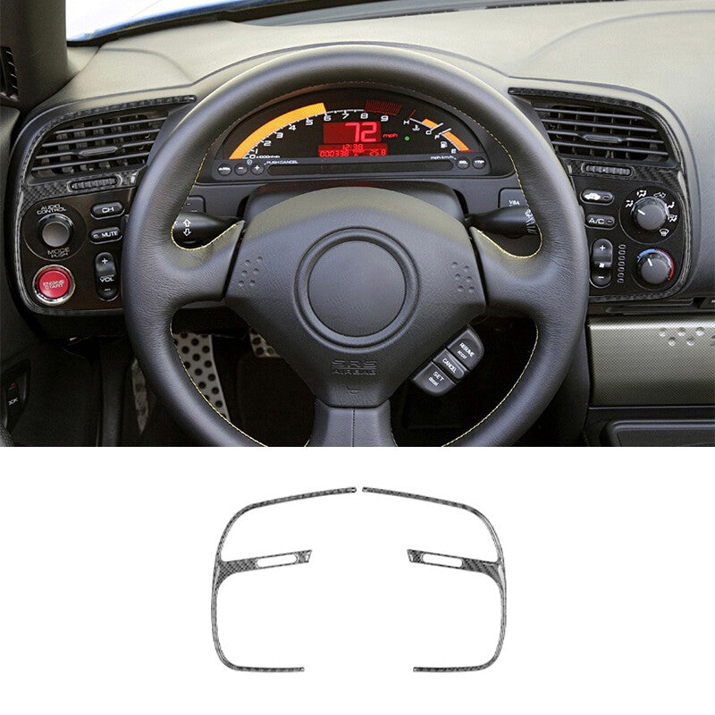 2Pcs Carbon Fiber Glove Box Cover Trim For Silverado for GMC for SIERRA 2014-2018 v