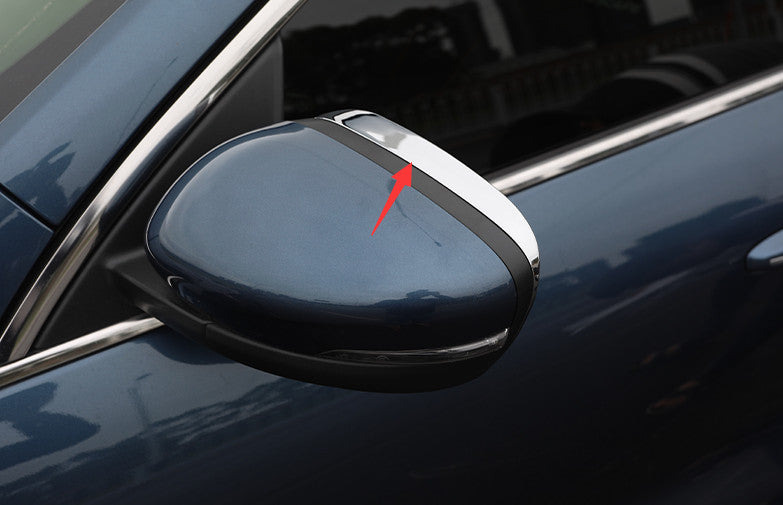 for Ford Escape Kuga 2020-22 2P Chrome Rear View Mirror Rain Eyebrow Frame Trim