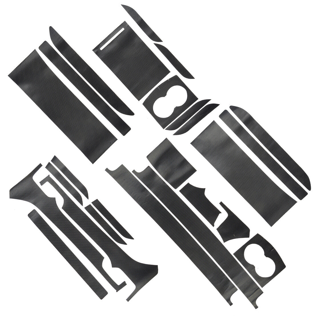 3D Carbon Fiber Style Center Console Sticker Trim Cover Fit for Tesla Model X/S