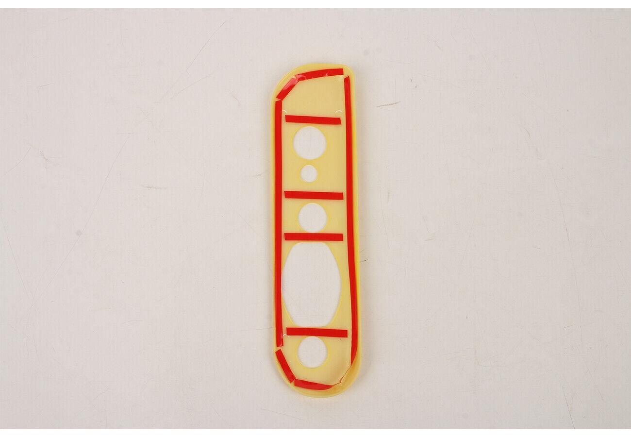 yellow ABS Rear tailgate lock buckle panel cover trim for Ford Bronco 2021-2023