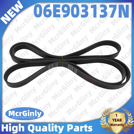 3.0T serpentine belt 6PK2456 06E903137N for Audi A6 Quattro 2009 - 2011 CAJA CCAA- n