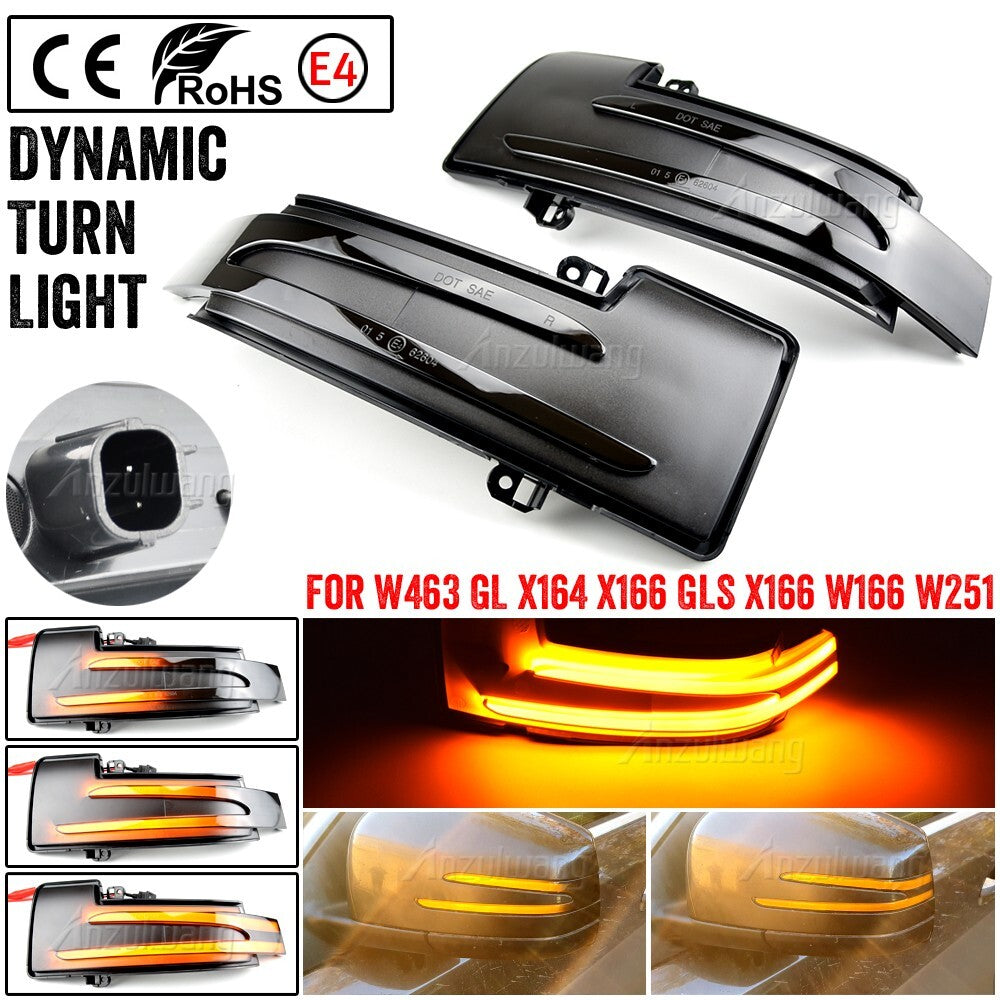 Dynamic Side Turn Signal Light for Mercedes-Benz G-Class SUV (W463)507 (W463)211