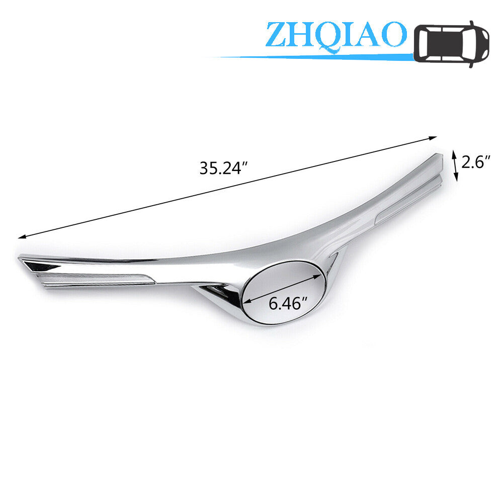ABS Chrome Front Grille Logo Molding Cover Trim Fit for Toyota RAV4 2016-2018