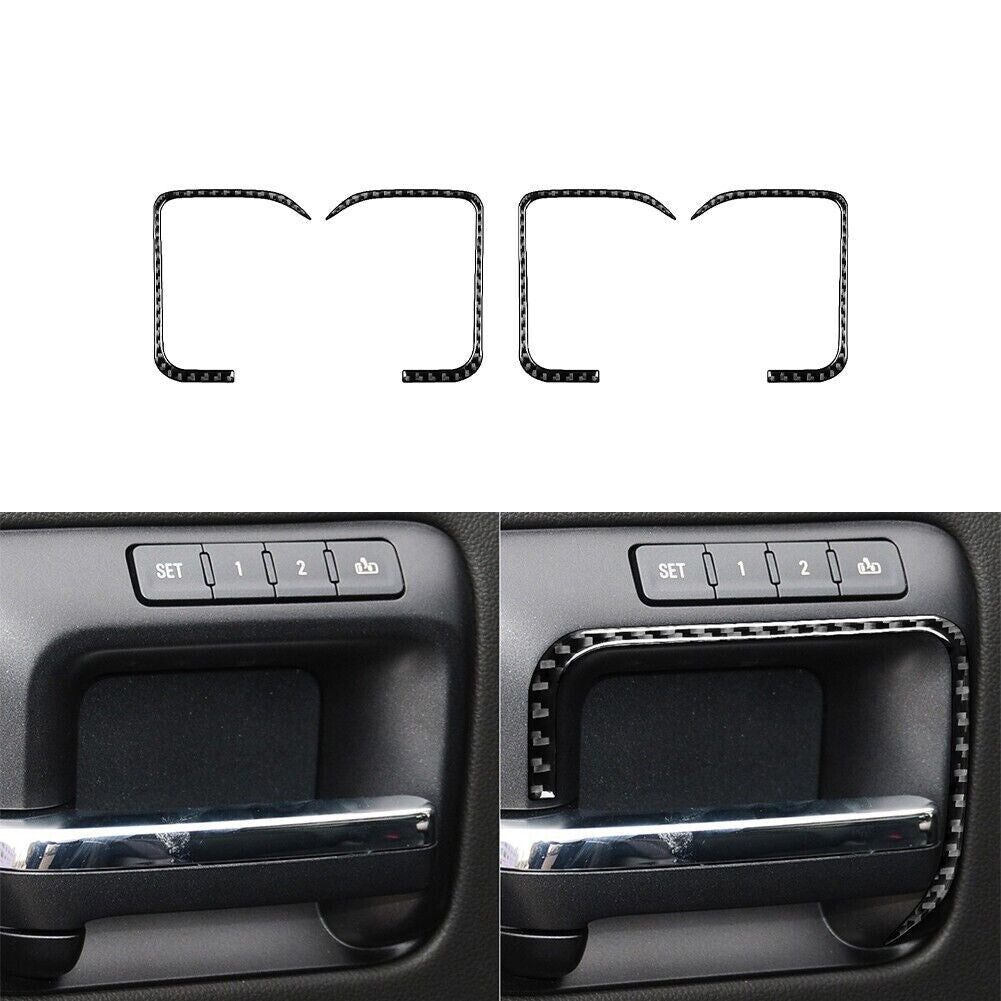 Red Rear Speaker Circle Frame Trim Cover Carbon Fiber For 350Z 2006-2009 v