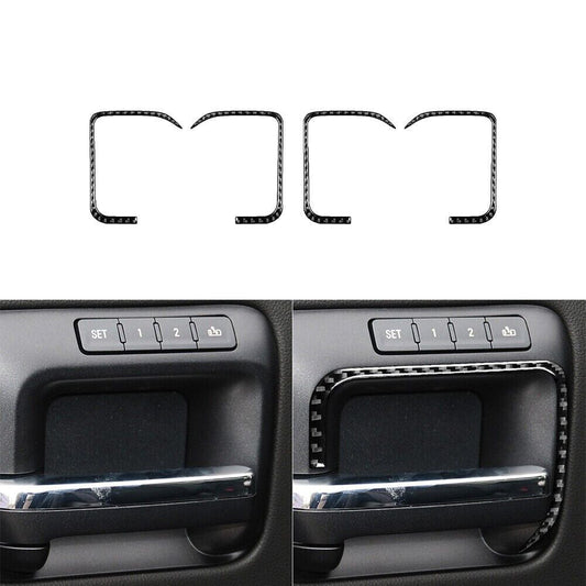 Red Rear Speaker Circle Frame Trim Cover Carbon Fiber For 350Z 2006-2009 v