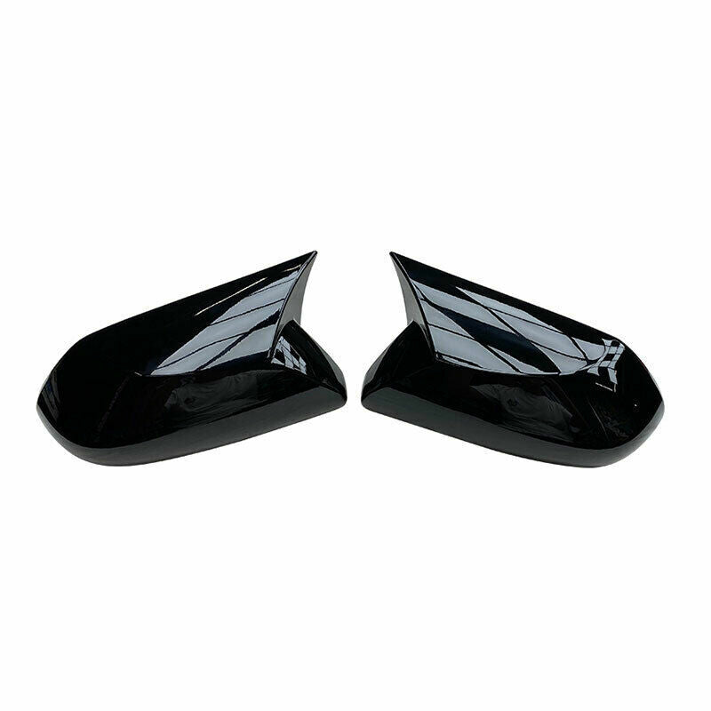 Glossy Black OX Horn Exterior Rear View Mirror Cover for Toyota for Camry 2018-2021