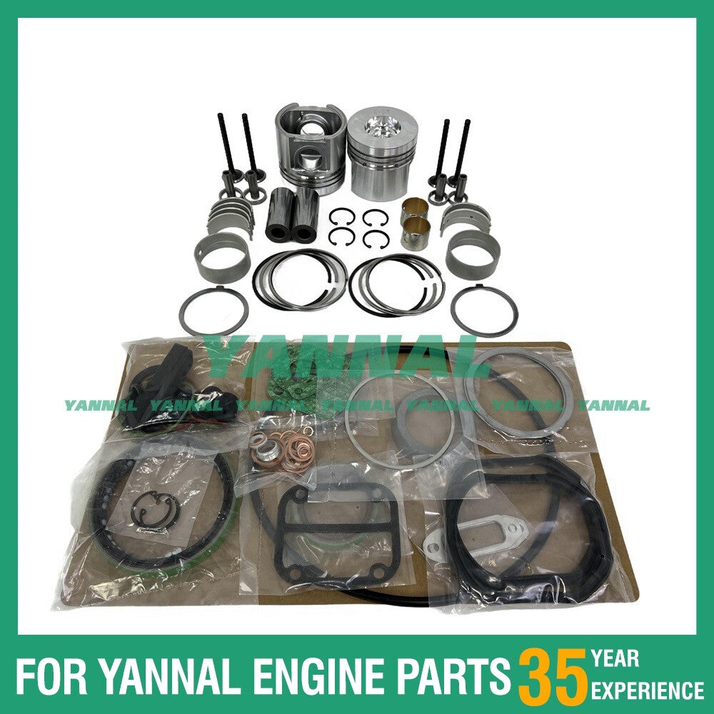 F2L511 Rebuild Kit with Piston Rings, Bearings, Cylinder Gaskets, and Pistons for Deutz-