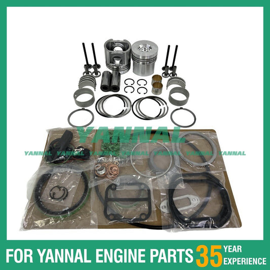 F2L511 Rebuild Kit with Piston Rings, Bearings, Cylinder Gaskets, and Pistons for Deutz-
