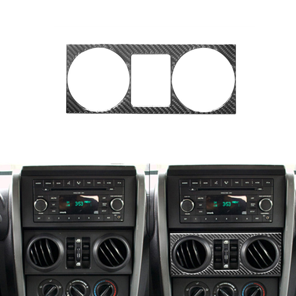 Carbon Fiber Central Air Outlet Trim for Jeep for Wrangler 2007-2010 Type A