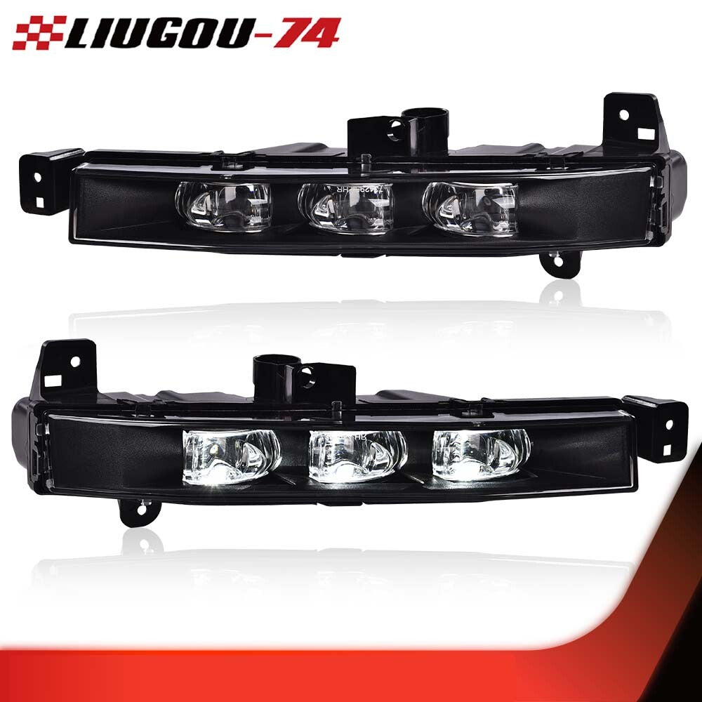 Fit for 2016 - 18 for G11 G12 740i 750i Front LED DRL Fog Lamps Left and Right Lights- v