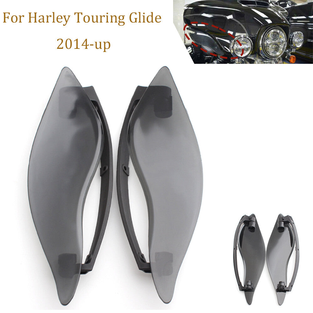 Motorcycle side wing air deflector for rectifying smoke for Harley-Davidson 2014-2022- n