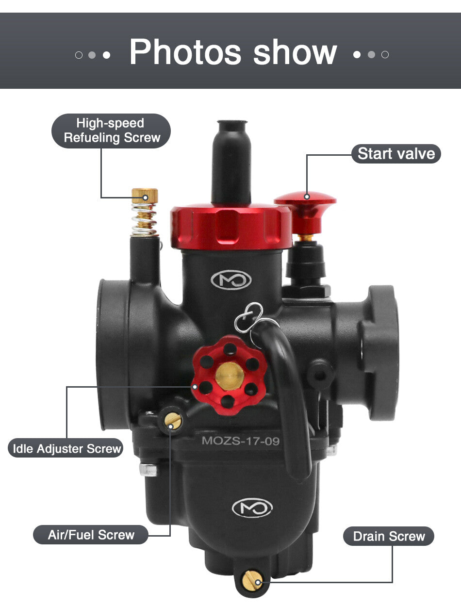 PE 22mm Carburetor Replacement Racing Carb 2/4 Stroke for Off-road ATV Q
