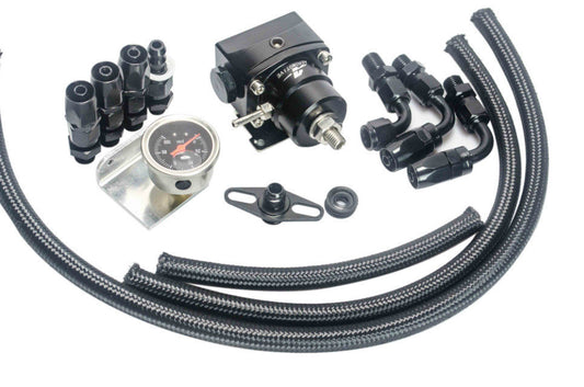 A set New 7MGTE MKIII Fuel Pressure Regulator with hose line kits Fittings Gauge n