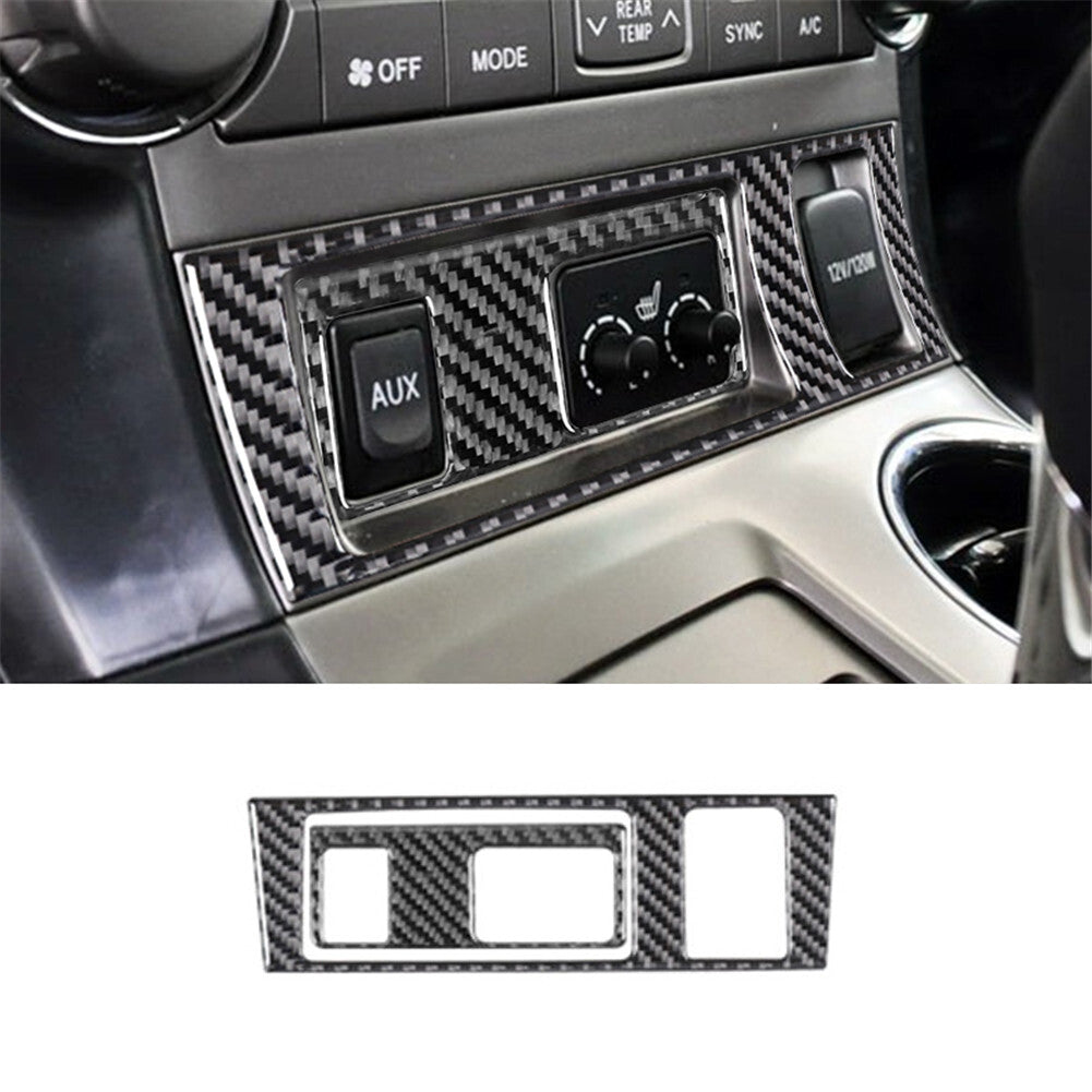 Carbon Fiber Style Dashboard A/C Switch Cover for 2015 - 20 for Mini F55 F56- v