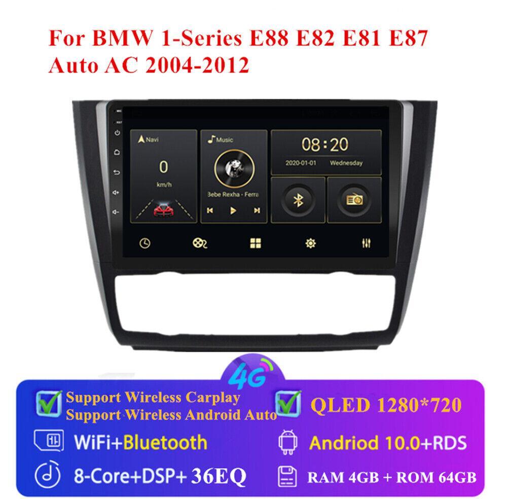 Compatible with 04-11 1 E88 E82 E81 E87 Car Stereo Radio with GPS, 9-inch Android 10, 4+64GB n