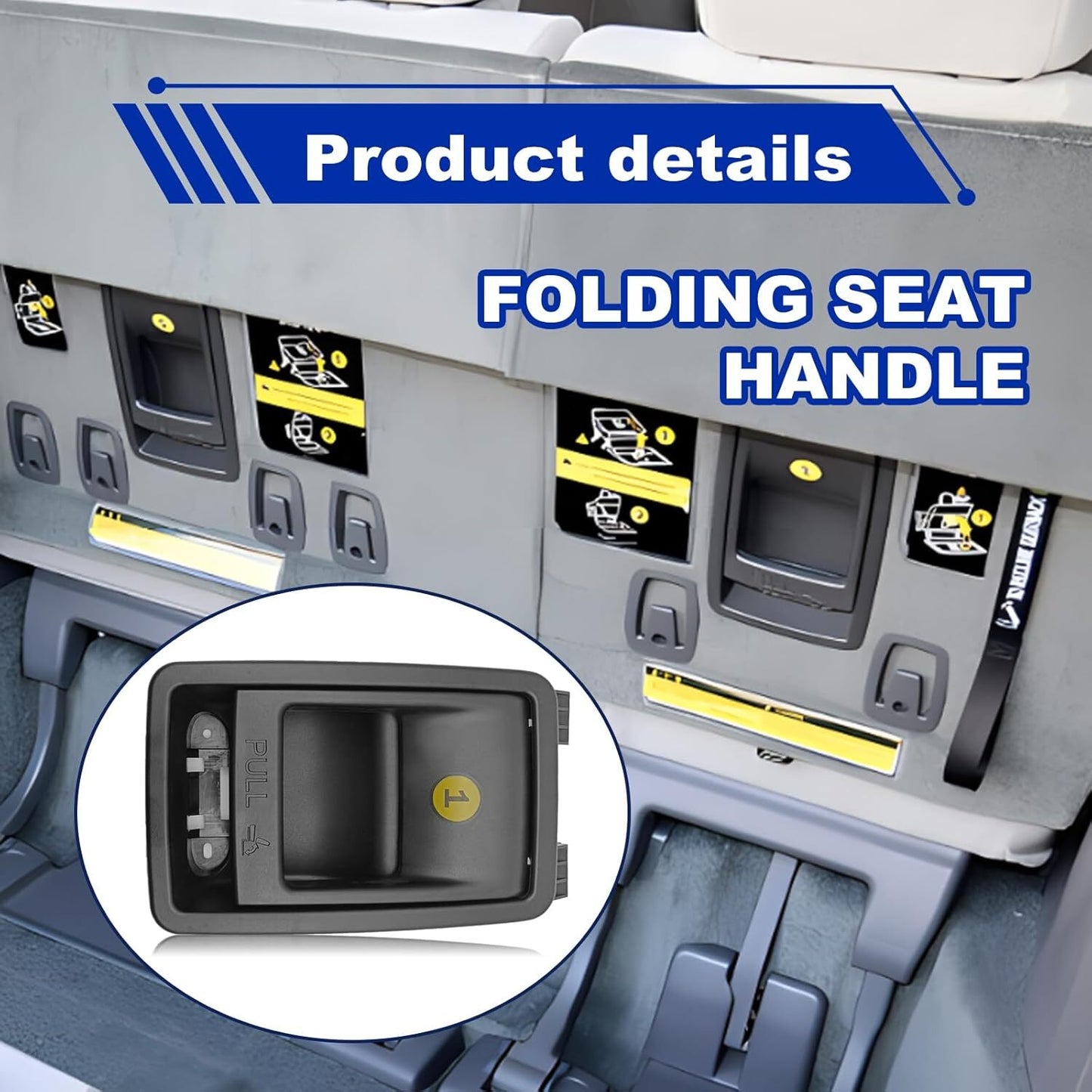Gray Fit for Sienna 2014-2018 Folding Rear for Seat Back Release Latch Handle n