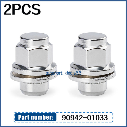 2X CHROME WHEEL LUG NUT for TOYOTA HIGHLANDER RAV4 for LEXUS GS300 IS350 90942-01033 Q