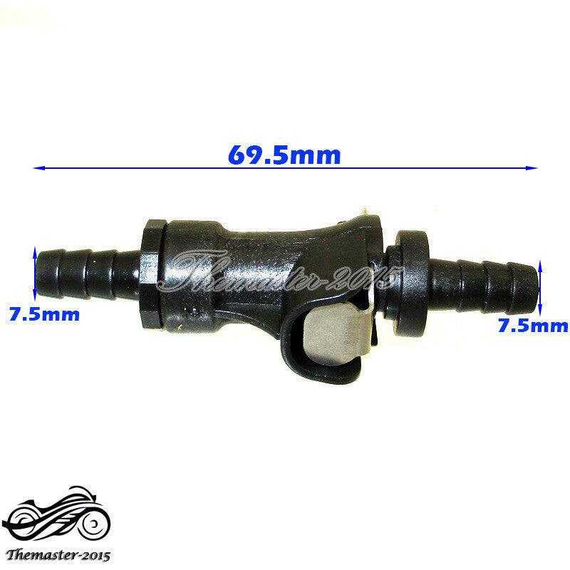 5/16 Fuel Gas Line Quick Connect Disconnect Fit ATV Single Shut Off Motorcycle Q