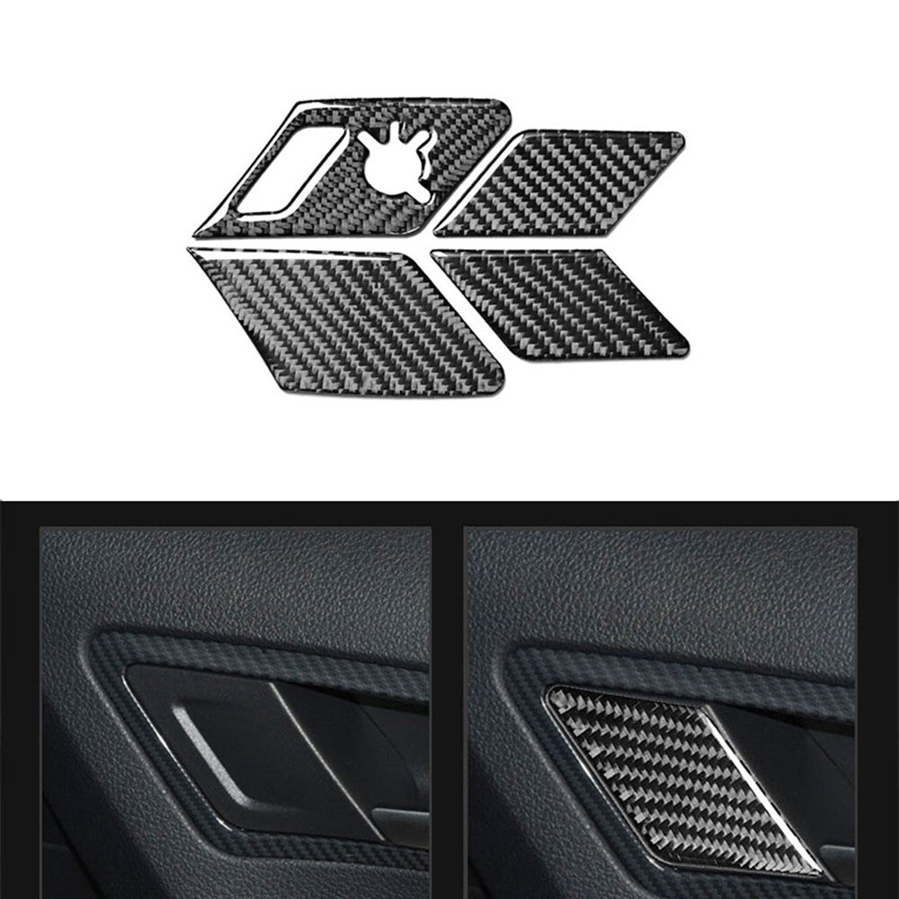 Red Left & Right Air Vent Trim Cover Carbon Fiber for Mercedes R-Class 2009-2012 v