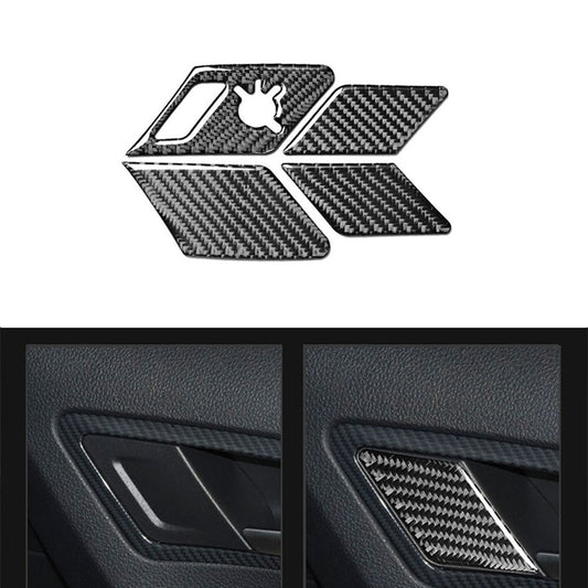 Red Left & Right Air Vent Trim Cover Carbon Fiber for Mercedes R-Class 2009-2012 v
