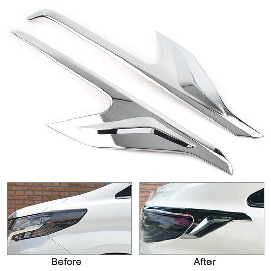 Headlight Front Light Lamp Cover Molding Trims Fit for Toyota Alphard 2016-2020 2PCS