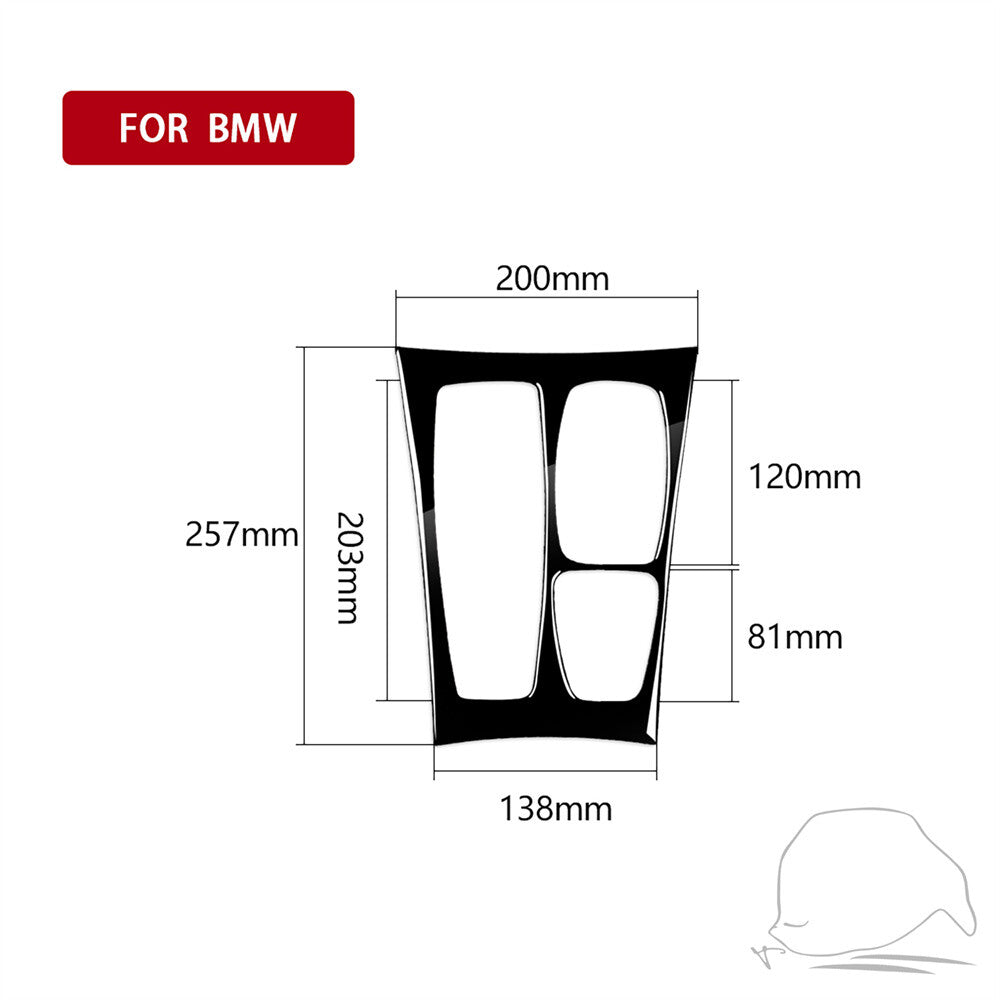 Gloss Black Central Control Gear Shift Panel Cover for BMW X5 E70 X6 E71 2008-13