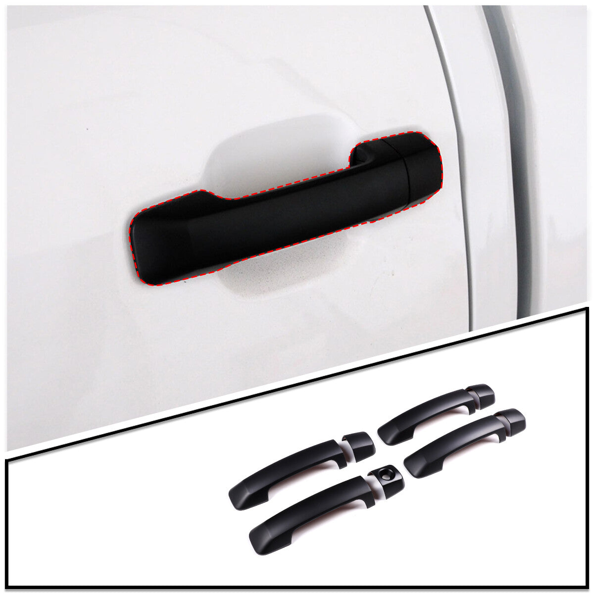 Red ABS center control gear shift cover for Cadillac for Escalade 2021 - 23