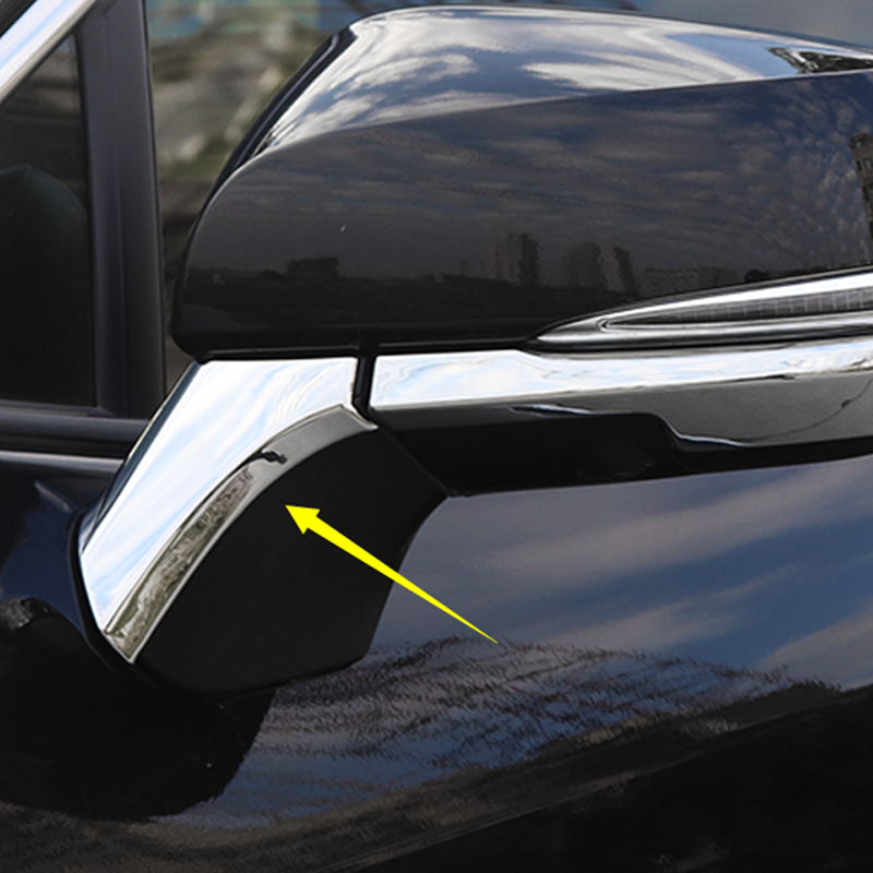 for Toyota Highlander 2020-22 Silver Car Rearview Mirror Side Molding Cover Trim