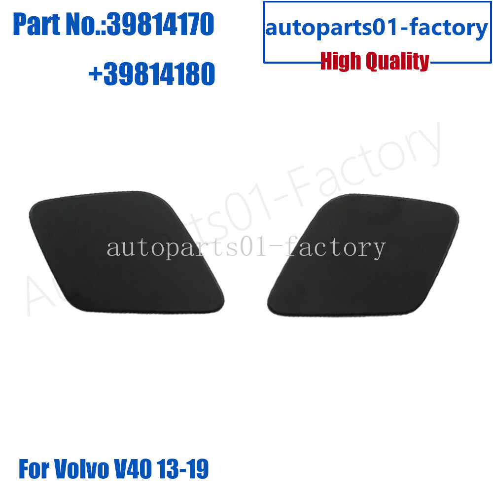 2xBumper Headlight Washer Nozzle Cover Cap Front Left Right for Volvo V40 13-19