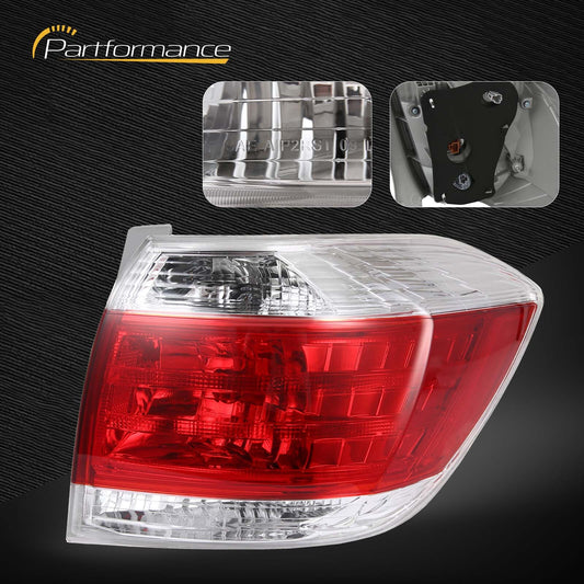 The passenger-side rear brake light is applicable to 2011, 2012, and 2013 for Toyota Highlander models.