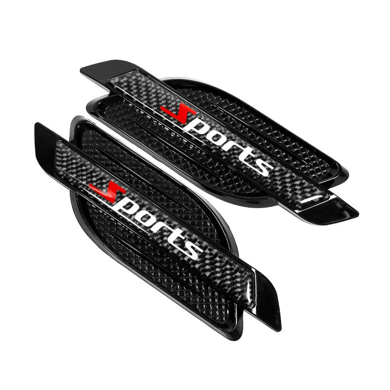 2PCS Car Leaf Board Sticker Sports Body Decals Decoration Exterior Accessories