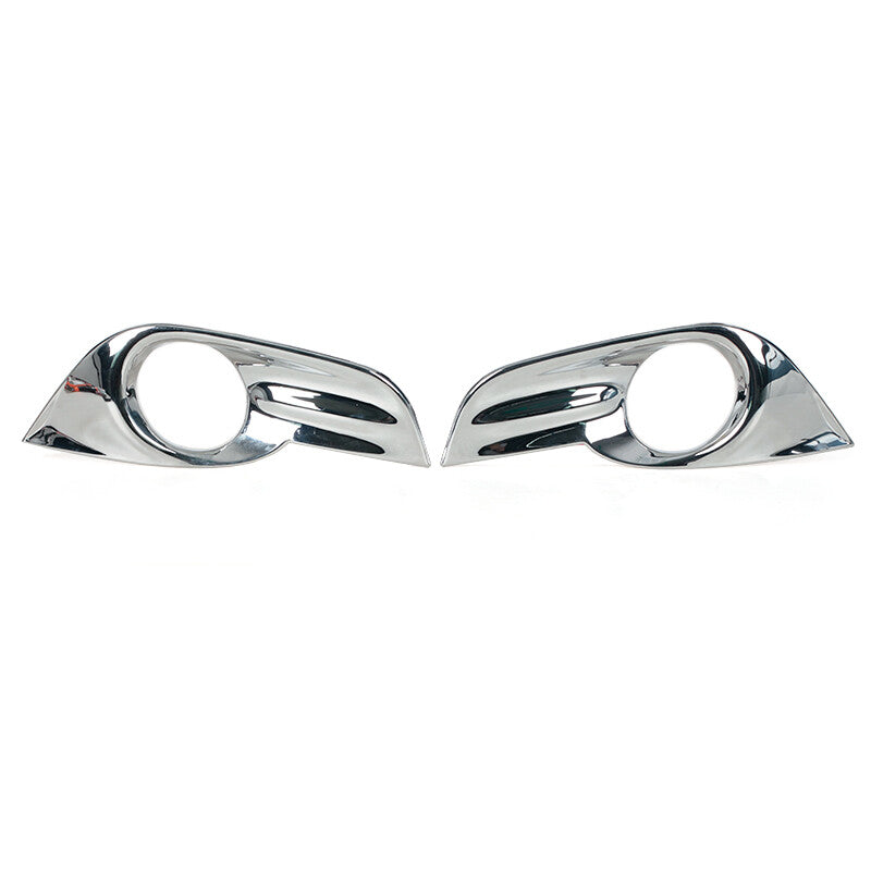 1 Pair Chrome Front Fog Light Lamp Trim Cover Decor For Altima 2013-2015 v