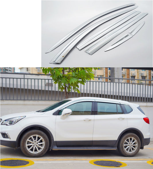 for Buick Envision 2016-20 chrome Car Window Vent Visor Sun Rain Deflector Guard