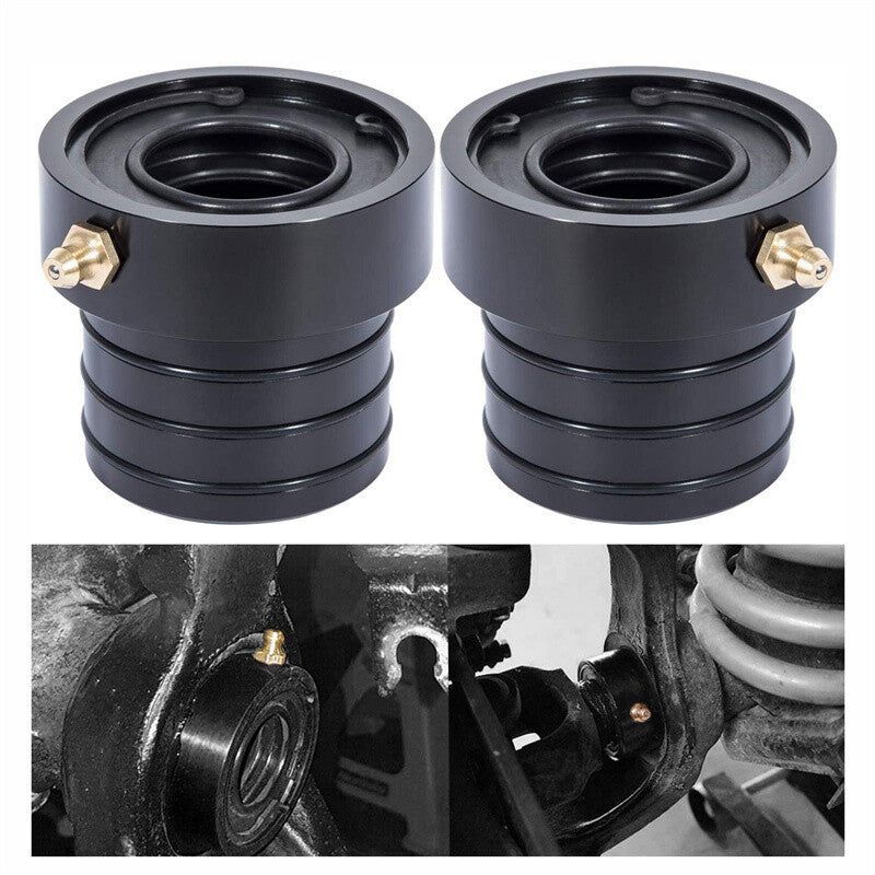 2PCS Black Front Axle Tube Seal Pair for Jeep for Wrangler JK TJ XJ ZJ MJ Dana 30/44