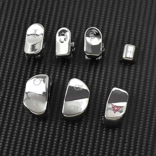 7Pcs Hand Controls Housing Replacement Switch Button Cap Fit For Victory Chrome Q
