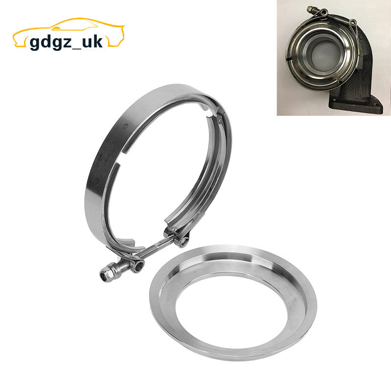 Turbo 5'' to 4'' Reducer V-Band Flange Clamp Kit for S400 S400SXE S475 S480 T6