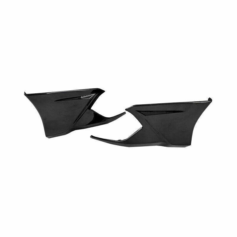 for Honda for Civic Sedan 2016-21 Black ABS Rear Bumper Splitter Lip Corner Guard 2x