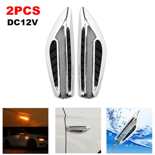 2pcs 46 LED side turn signals for Fender cars, very bright at night, amber finish for SUVs. n