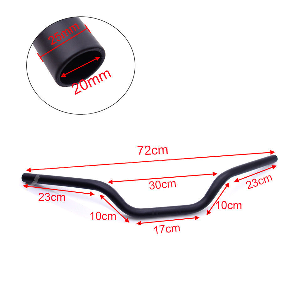 1 25mm Black Iron Tracker Handlebars Drag Bars for Harley Sportster XL883 1200 Q