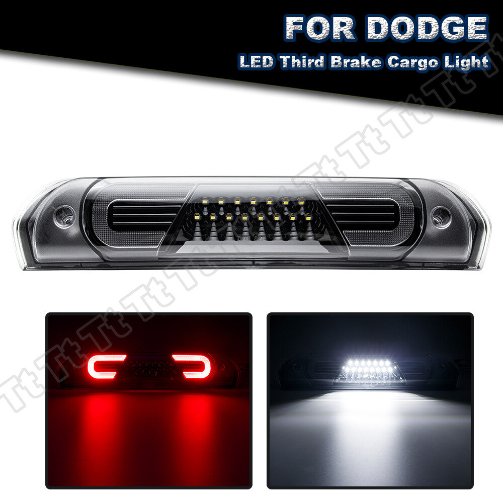Brand new, suitable for 2002-2009 for Dodge for Ram 1500 2500, chrome LED, third brake light cargo. Q