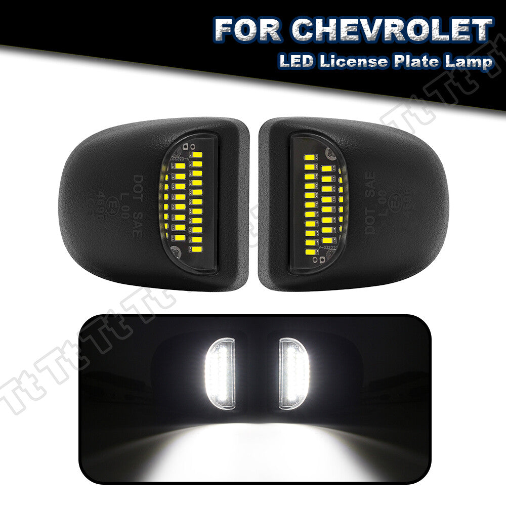 LED license plate lights suitable for Chevrolet Silverado for GMC for Sierra 1500 2500 3500 for Yukon Territory Q