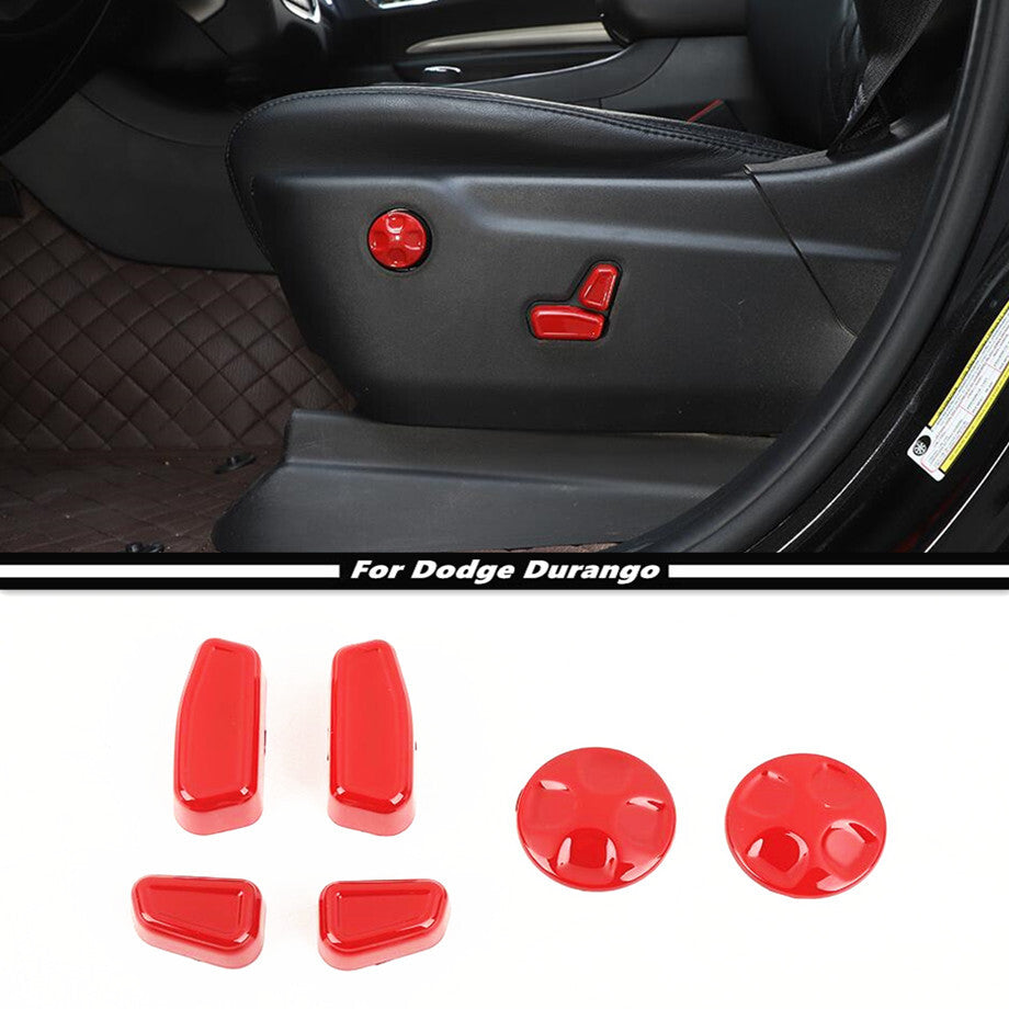 For 2011-2024 for Dodge Durango Red for Seat Electric Adjust Switch Button Cover Trim 6P v