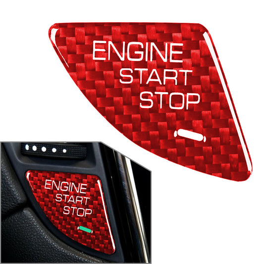 Motor Start Stop Button Trim Auto F¨¹r for Cadillac ATS 2013-2019 ATS-L 2014-2019 Rot