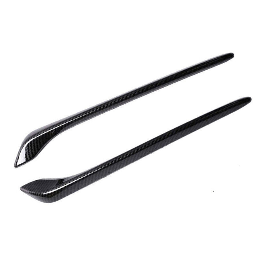 for Buick Regal 2017-2020 Front Grille Grill Strip Cover Trims ABS Carbon Fiber