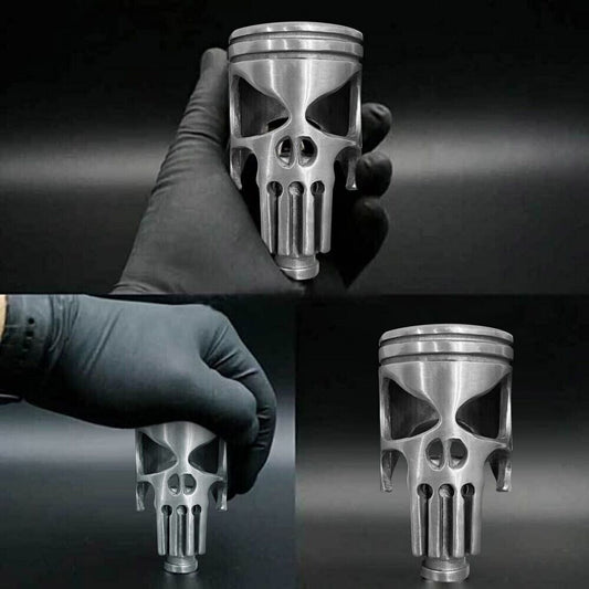 1x Skull Piston Universal Car Auto Manual Stick Gear Knob Lever Shifter Parts n