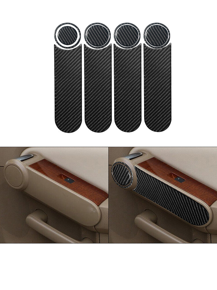 5Pcs Carbon Fiber Interior Glove Box Kit Cover Trim For Tacoma 2016-2021 v
