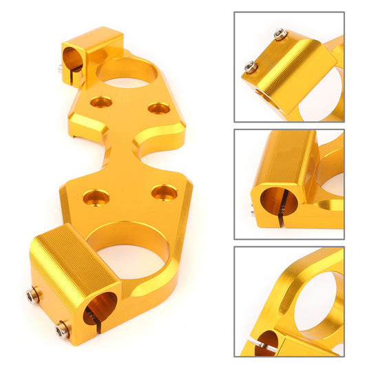 Gold Upper Front Triple Tree End Top Clamp for SUZUKI HAYABUSA GSXR1300 2008 -19 Q