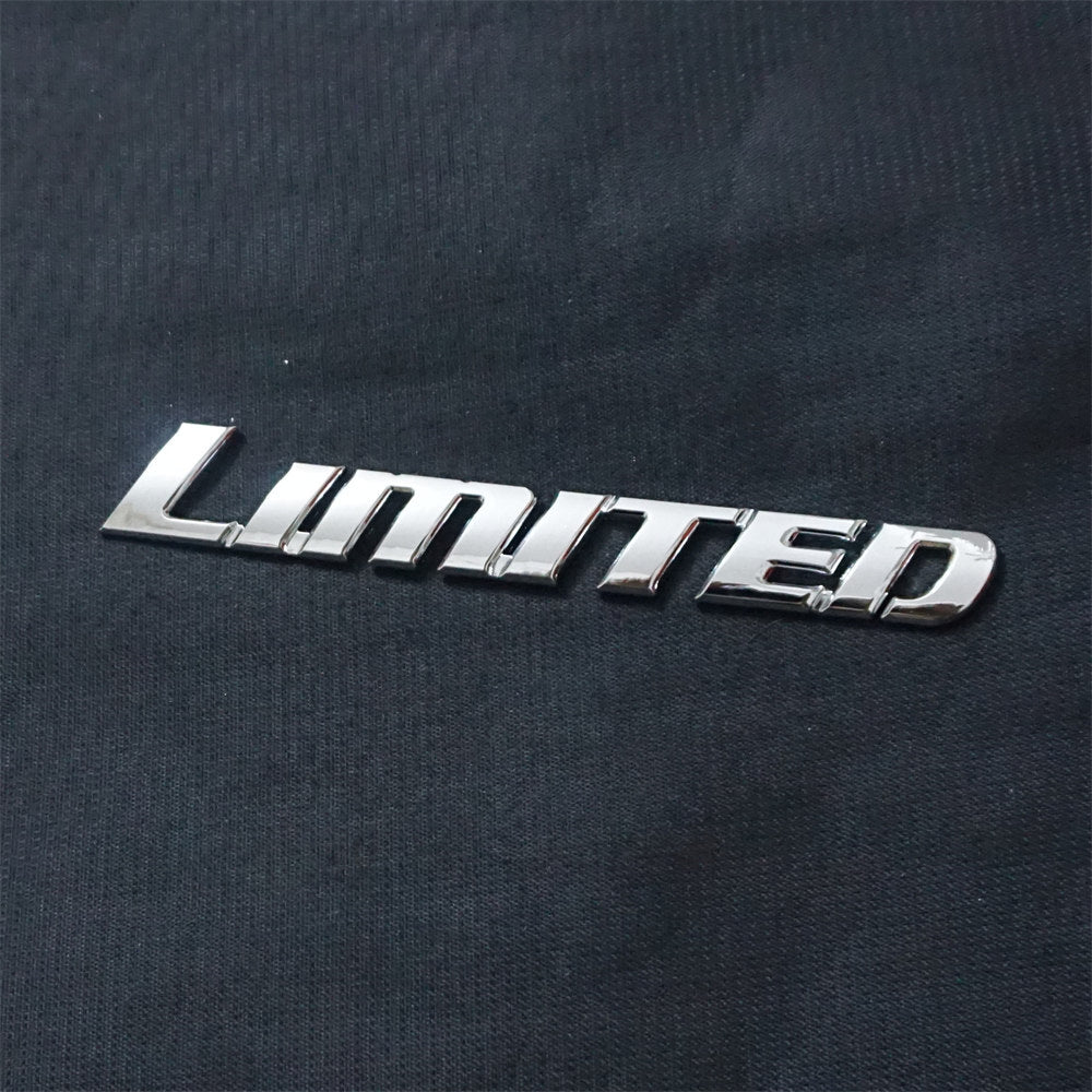 1x Chrome Silver LIMITED High Metal Badge Emblem Decal Sticker Sport V6 4WD Door Q